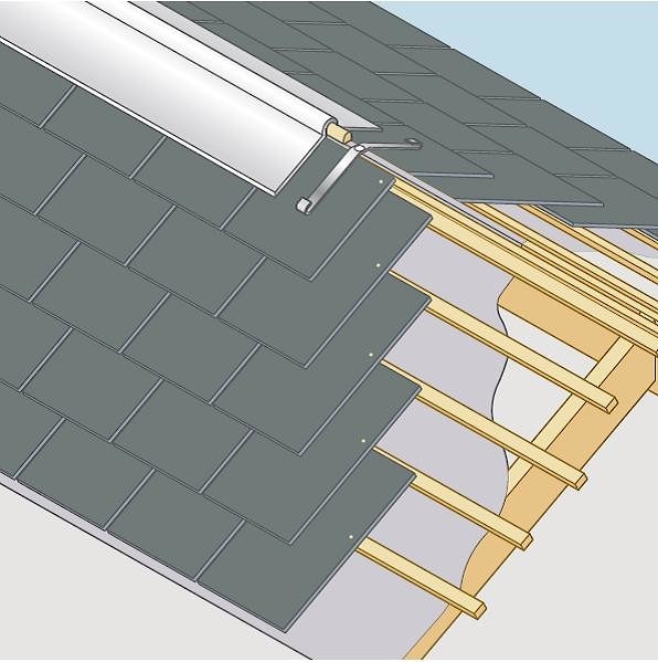 Монтаж сланцевой кровли фотографии