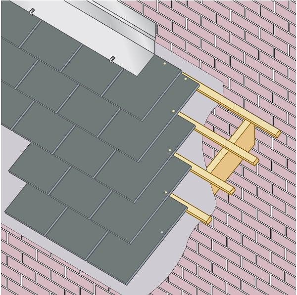 Монтаж сланцевой кровли фотографии