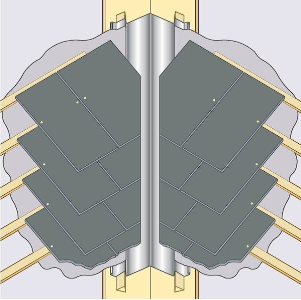 Монтаж сланцевой кровли