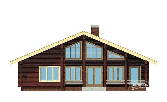 Деревянный дом в скандинавском стиле