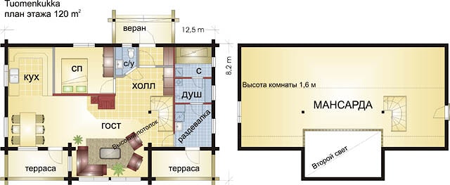 Деревянный дом из клееного бруса