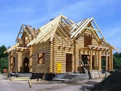 Дом под ключ из бревна естественной влажности с мансардой, польский проект