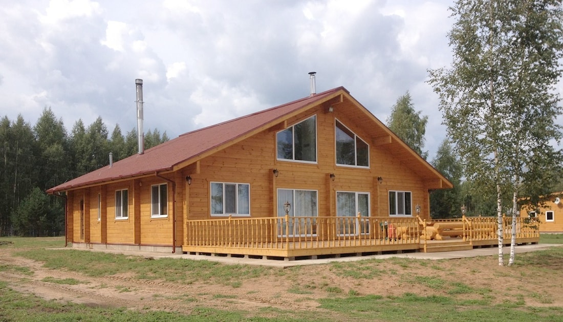 Дом из клееного бруса, проект "Домостроение Беларуси"