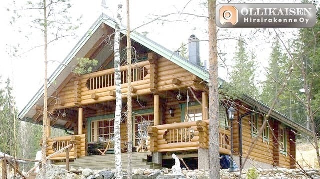 Круглое бревно, проект финского дома из дерева Poutapilvi 63 и 67 м²   