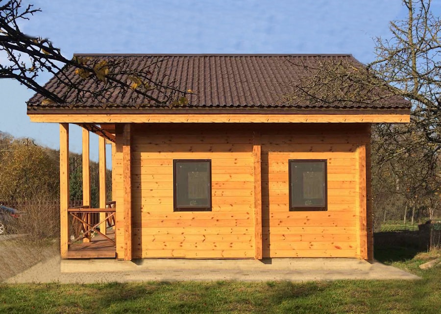 Деревянный дом из клеенного бруса "Украина"