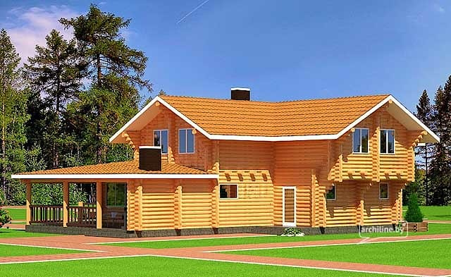 деревянный дом проект "Вудплейс"