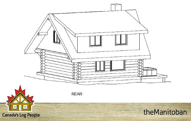 Проекты домов: деревянный дом в дачном стиле из оцилиндрованного бревна