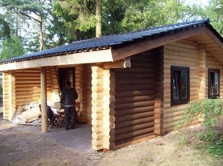 монтаж дачного деревянного дома под ключ, в пригороде Амстердама — Голландия, Европа