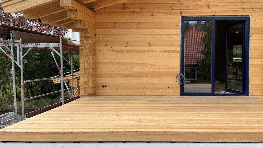 Строительство деревянного дома белорусами в Германии, Ганновер для Ойгена Грюнке, 2021г