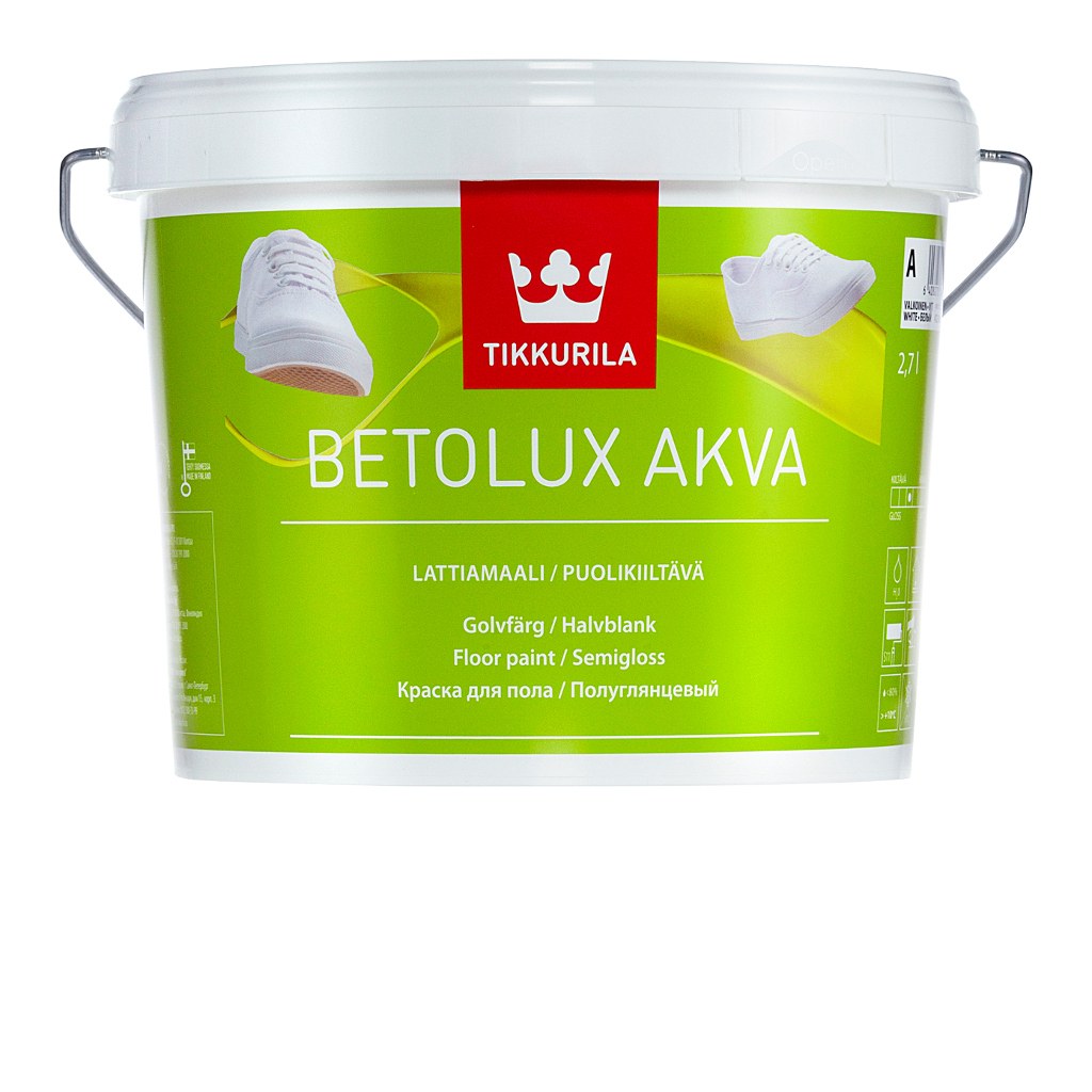Бетолюкс Аква краска для пола  — Цена 2,7л. 129,9 белорусских .