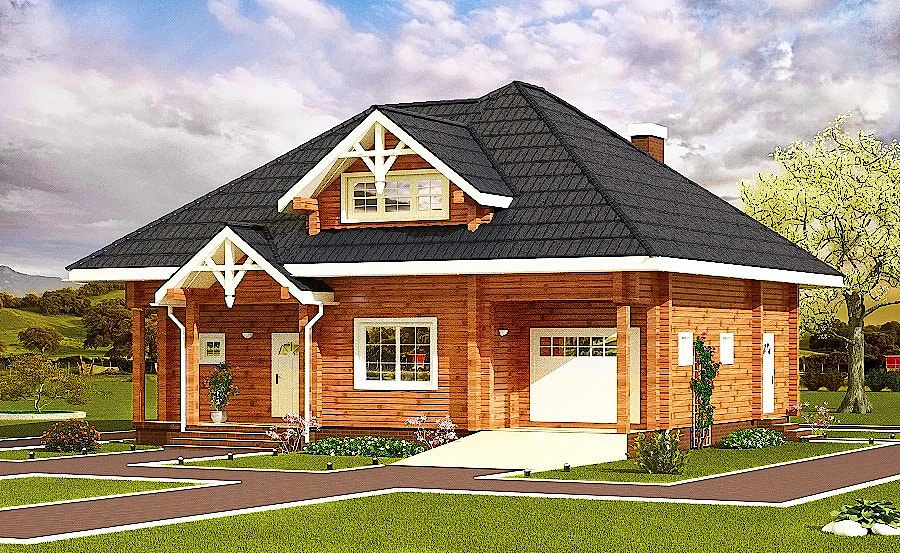 «Ганнибал» - деревянный дом в стиле Пушкина и арапа Петра 1