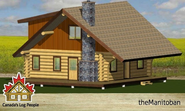 Проекты домов: деревянный дом в дачном стиле из оцилиндрованного бревна. Проект "Дом 81"   