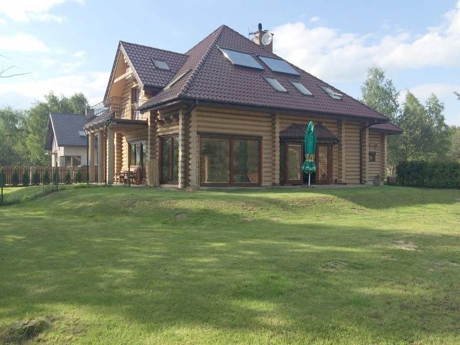 Строим деревянный дом "Войтек" в Польше под ключ (фотографии 2006 года)   