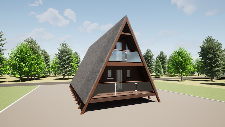 Треугольный А дом шалаш А-образной формы   