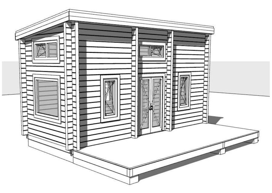 Мобильный, передвижной, двухэтажный, деревянный дом "Караван"   