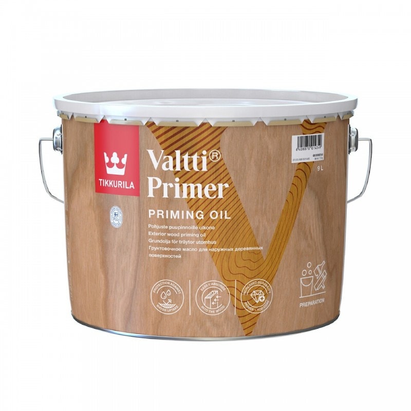 Валтти-Праймер грунтовочный состав, содержащий масло для дерева Тиккурила   